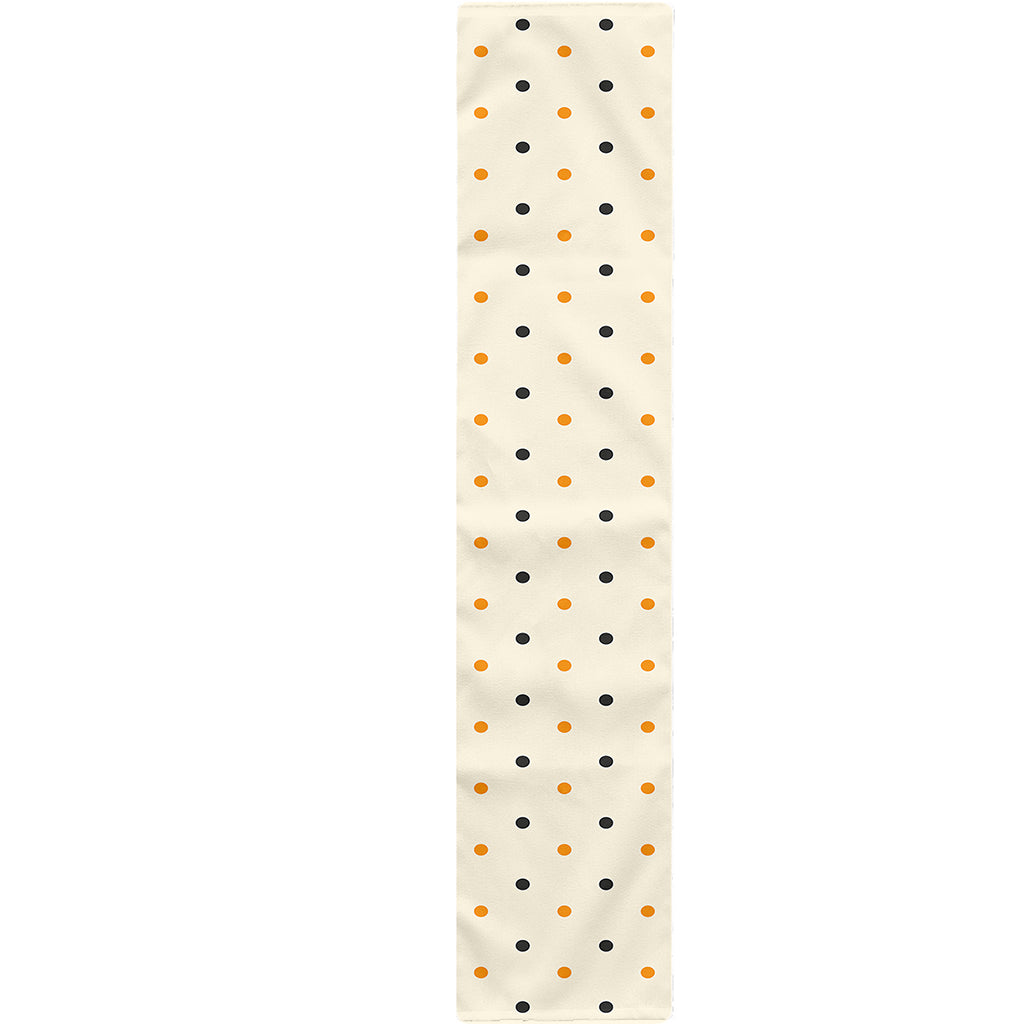 Halloween Polka Dot Pattern Print Table Runner