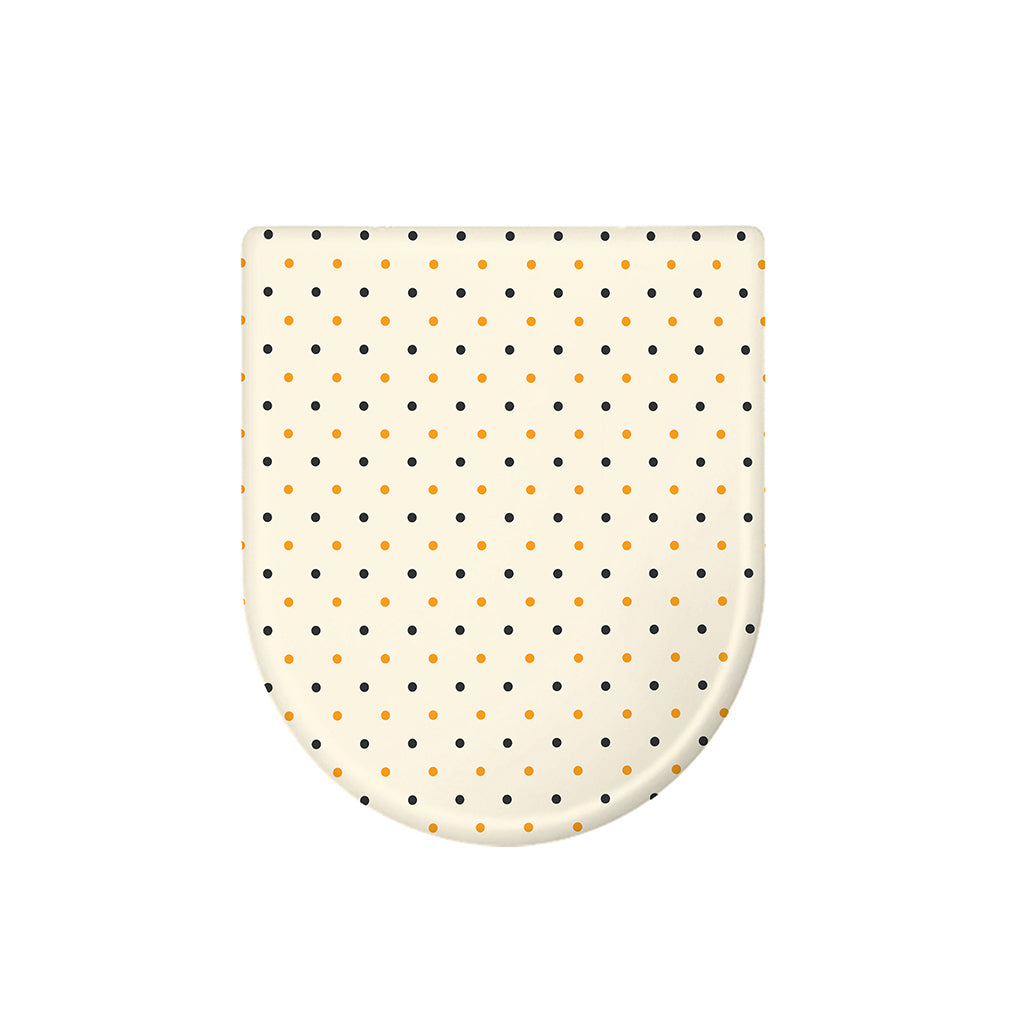 Halloween Polka Dot Pattern Print Toilet Lid Cover