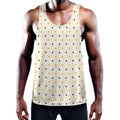 Halloween Polka Dot Pattern Print Men's Workout Tank Top