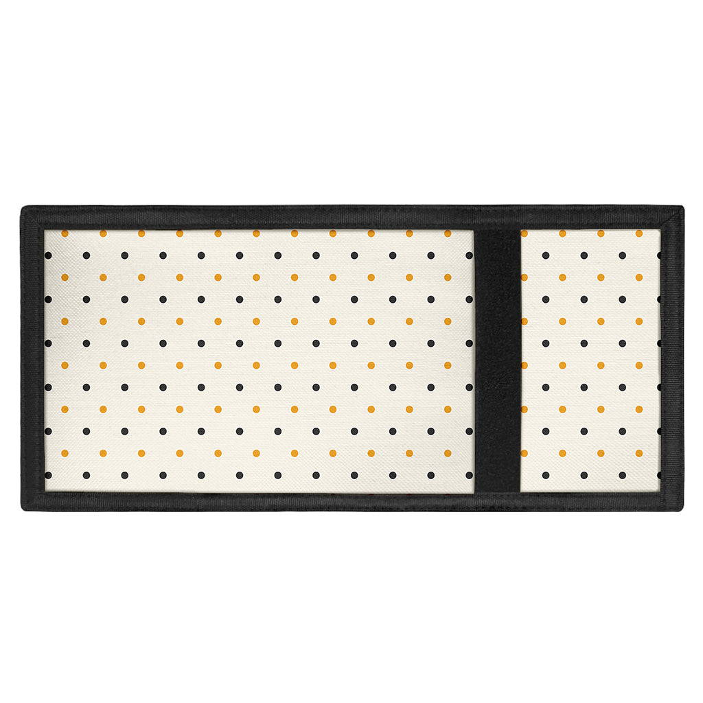 Halloween Polka Dot Pattern Print Trifold Wallet