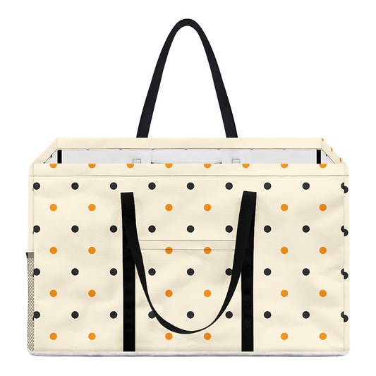 Halloween Polka Dot Pattern Print Utility Tote Bag