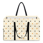 Halloween Polka Dot Pattern Print Utility Tote Bag