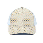 Halloween Polka Dot Pattern Print White Mesh Trucker Cap