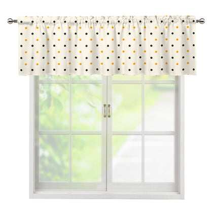 Halloween Polka Dot Pattern Print Window Valance