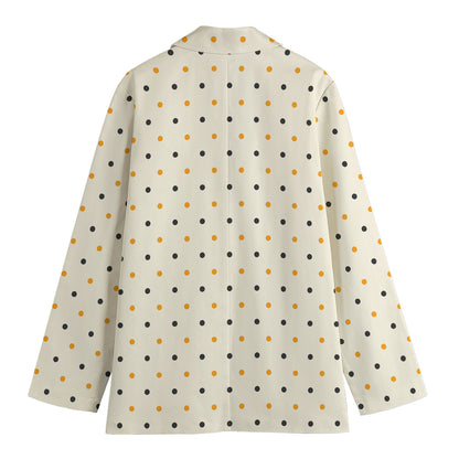 Halloween Polka Dot Pattern Print Women's Blazer