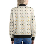 Halloween Polka Dot Pattern Print Women's Bomber Jacket