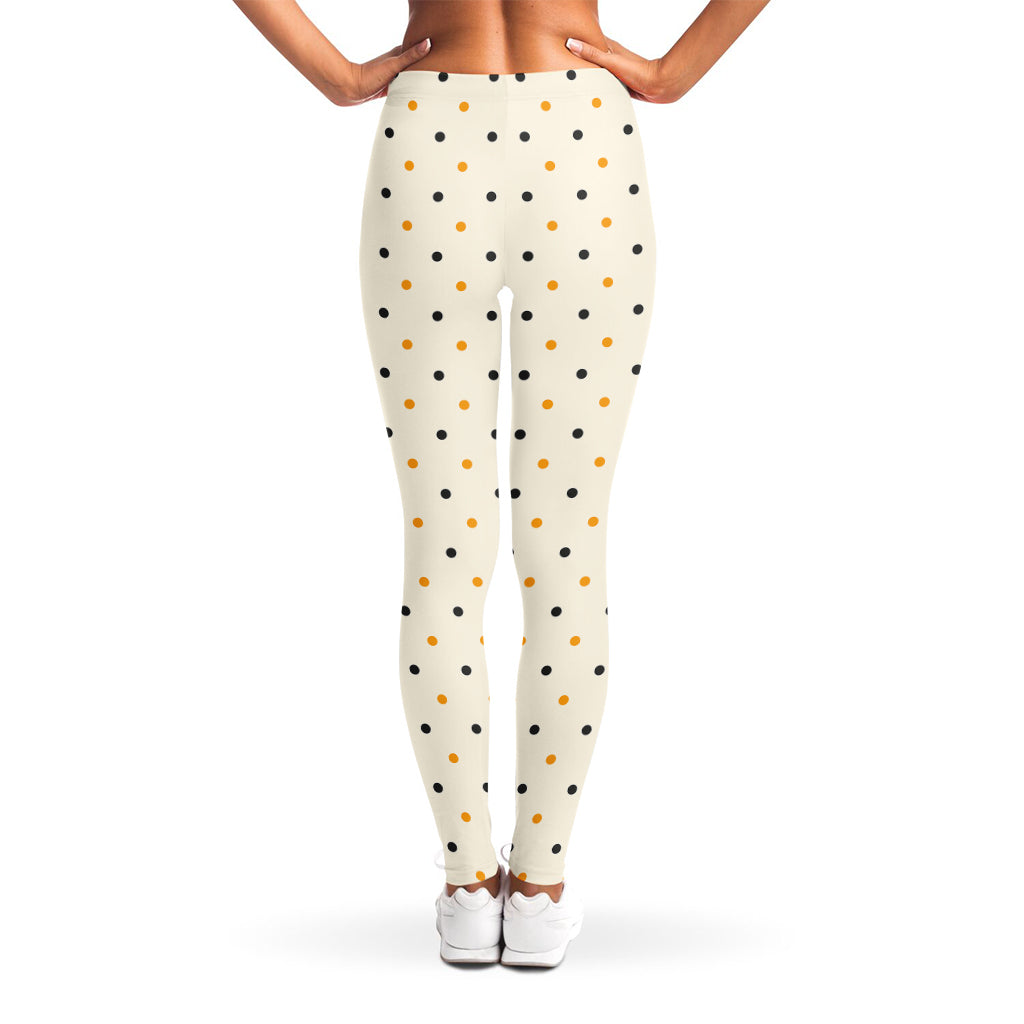 Halloween Polka Dot Pattern Print Women's Leggings