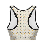 Halloween Polka Dot Pattern Print Women's Sports Bra