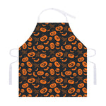 Halloween Pumpkin And Bat Pattern Print Adjustable Apron
