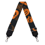 Halloween Pumpkin And Bat Pattern Print Bag Strap