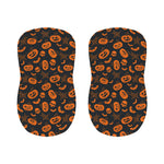 Halloween Pumpkin And Bat Pattern Print Bar Stool Covers