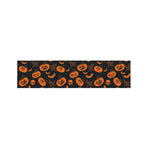 Halloween Pumpkin And Bat Pattern Print Bed Runner