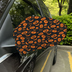 Halloween Pumpkin And Bat Pattern Print Car Side Mirror Covers