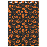 Halloween Pumpkin And Bat Pattern Print Curtain