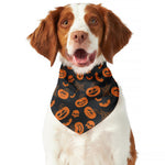 Halloween Pumpkin And Bat Pattern Print Dog Bandana