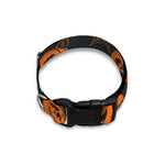 Halloween Pumpkin And Bat Pattern Print Dog Collar