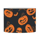 Halloween Pumpkin And Bat Pattern Print Drum Lamp Shade