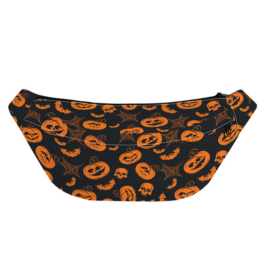 Halloween Pumpkin And Bat Pattern Print Fanny Pack