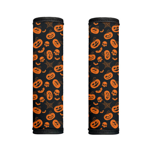 Halloween Pumpkin And Bat Pattern Print Handle Covers