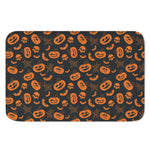 Halloween Pumpkin And Bat Pattern Print Indoor Door Mat