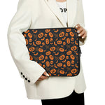 Halloween Pumpkin And Bat Pattern Print Laptop Sleeve