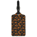 Halloween Pumpkin And Bat Pattern Print Luggage Tag