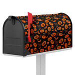 Halloween Pumpkin And Bat Pattern Print Mailbox Cover