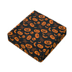 Halloween Pumpkin And Bat Pattern Print Outdoor Seat Cushion Cover