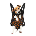 Halloween Pumpkin And Bat Pattern Print Pet Carrier Backpack