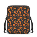 Halloween Pumpkin And Bat Pattern Print Rectangular Crossbody Bag