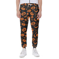 Halloween Pumpkin And Bat Pattern Print Joggers