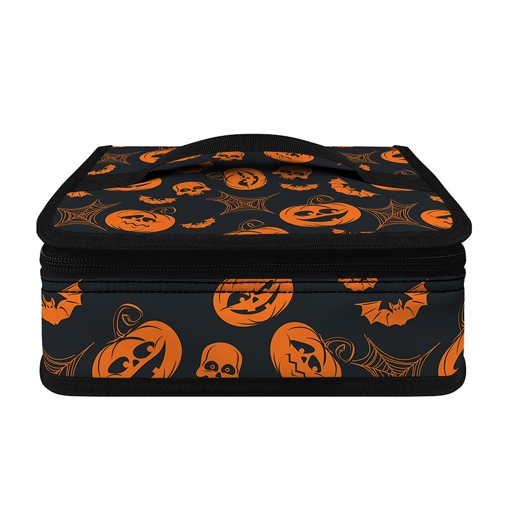 Halloween Pumpkin And Bat Pattern Print Small Lunch Bag