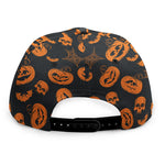Halloween Pumpkin And Bat Pattern Print Snapback Cap