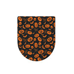 Halloween Pumpkin And Bat Pattern Print Toilet Lid Cover