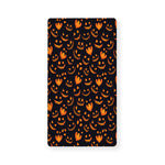 Halloween Pumpkin Faces Pattern Print Baby Crib Sheet