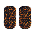 Halloween Pumpkin Faces Pattern Print Bar Stool Covers