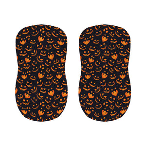 Halloween Pumpkin Faces Pattern Print Bar Stool Covers