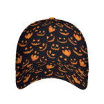 Halloween Pumpkin Faces Pattern Print Baseball Cap
