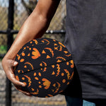 Halloween Pumpkin Faces Pattern Print Basketball
