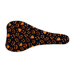Halloween Pumpkin Faces Pattern Print Bicycle Seat Cover
