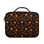 Halloween Pumpkin Faces Pattern Print Briefcase Bible Bag