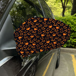 Halloween Pumpkin Faces Pattern Print Car Side Mirror Covers