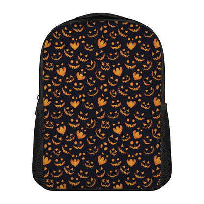 Halloween Pumpkin Faces Pattern Print Casual Backpack