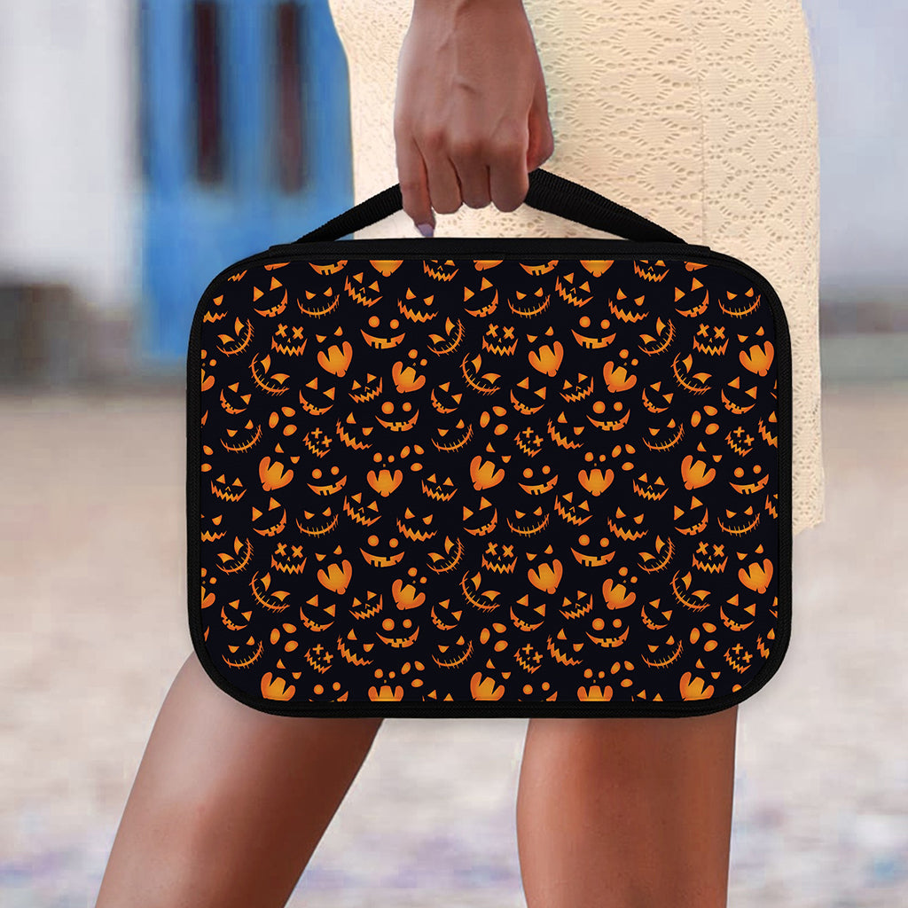 Halloween Pumpkin Faces Pattern Print Classic Bible Case