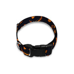 Halloween Pumpkin Faces Pattern Print Dog Collar