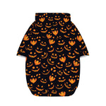 Halloween Pumpkin Faces Pattern Print Dog Zip Up Hoodie