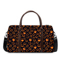 Halloween Pumpkin Faces Pattern Print Duffel Bag