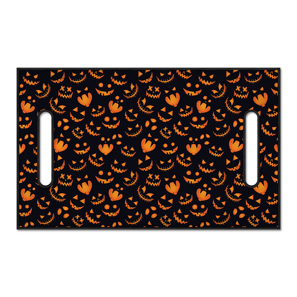 Halloween Pumpkin Faces Pattern Print Golf Cart Seat Cover