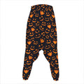 Halloween Pumpkin Faces Pattern Print Hammer Pants