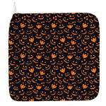 Halloween Pumpkin Faces Pattern Print Hand Towel